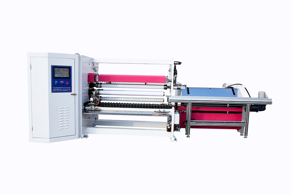 Four shafts auto paper core cutter